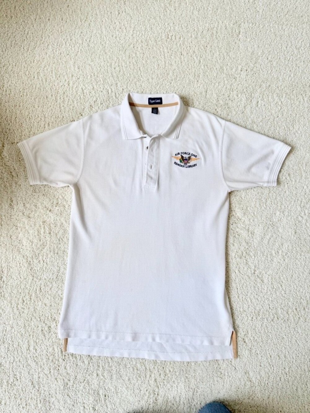 Upper Limit Air Force One Reagan Library White T-Shirt In Size Small.